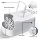 thumbnail image 3 of Máquina de burbujas, máquina automática de soplador de burbujas, fabricante portátil de burbujas para uso al aire libre e interior, (blanco), 3 of 3