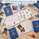 thumbnail image 3 of Cuaderno de pasaporte XIISVINT azul con pegatinas para niños, 30 unidades, 3 of 7