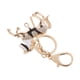 thumbnail image 1 of Diamantes De Imitación Caballos Colgante De Cadena Cristal Negro Llave Llavero, 1 of 4