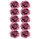 thumbnail image 1 of 10 Uds. Flor De Gamuza Flor De Rosa Artificial Para Decoración De Boda DIY Rojo Purpúreo, 1 of 3