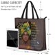 thumbnail image 3 of Bolso tote Foinior negro con arte afroamericano 50 x 40 x 15 cm, 3 of 6
