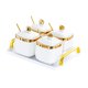 thumbnail image 4 of Condiment Canister Contenedor De Contenedor De Almacenamiento De Alimentos Nórdicos Para Fiestas 4 Jar Gold, 4 of 5