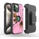 thumbnail image 1 of Funda Fastsun para iPhone 16 Pro con diseño camo rosa y carga inalámbrica, 1 of 6