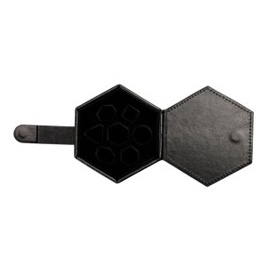 Bothyi - Caja De Dados Hexagonal, Soporte Organizador De Dados Para Juego De Dados, Juego De Mesa, Hogar, Negro
