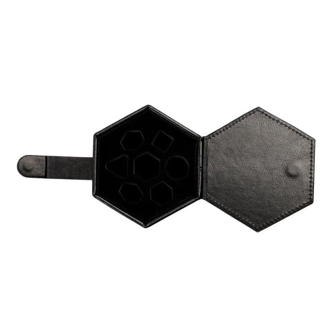Bothyi - Caja De Dados Hexagonal, Soporte Organizador De Dados Para Juego De Dados, Juego De Mesa, Hogar, Negro