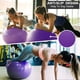 thumbnail image 3 of Pelota de yoga de 75 cm, ideal para fitness, estabilidad, equilibrio y parto, con diseño antiestallido de calidad profesional, ideal para pilates, core y entrenamiento con bomba rápida, ideal para gim, 3 of 7