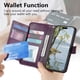 thumbnail image 3 of Funda tipo cartera de piel sintética FOXDOCK para Samsung Galaxy S26 Edge – Resistente a golpes y a las interferencias RFID – Correa de mano larga Púrpura, 3 of 6