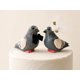 thumbnail image 1 of Adorno para pastel Selsela 5 cm Madera – Pareja de pájaros del amor, 1 of 9