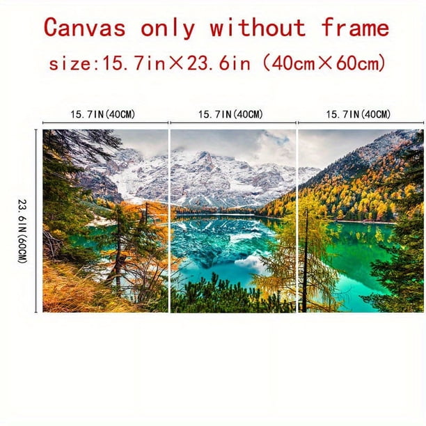 3pcs/set Wall Art Canvas Paintings, Living Room Beach Sunset Landscape Wall Decorative Art Painting, Canvas Print Bedroom Decoration Modern Salon Kitchen Office Wall Painting Home Decor, No Frames (15