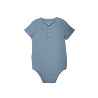 Pumucki - Body Acanalado Celeste Talla 6-9 Meses