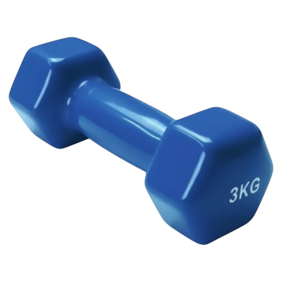Mancuerna PWRFitness 3 Kg Neopreno Azul 1 Unidad Para Entrenamiento