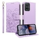 thumbnail image 2 of Funda Cartera para Motorola Moto G55 5G Perro Cachorro Grabado con Tarjetas Soporte Correa Morado, 2 of 6