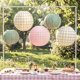thumbnail image 1 of Linternas xo, Fetti 25 cm/30 cm Rosa/Verde – Pack de 6, 1 of 7