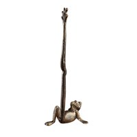 Magideal - Organizador De Toallas De Papel Para Encimera, Soporte Para Papel Higiénico, Diseño De Rana Para Sala De Estar, Mesa De Comedor, Baño De Inauguración Bronce