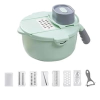 Genérico - Picador Rallador Cortador Verduras Giratorio Multiuso 9En1