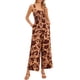 thumbnail image 2 of INSPIRE CHIC Monos Florales para Mujeres Casual Sin Mangas de Cintura Alta con Pantalones Largos de Pierna Ancha con Bolsillos S Naranja, 2 of 6