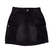 Falda Niña Negro Pillin