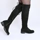 thumbnail image 2 of Botas Bucaneras Negras Gamuza Mujer H851-1 negro 36, 2 of 4
