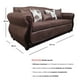thumbnail image 3 of Sofá Con Resorte Estructural Grand Santi Envejecido 4 Personas Café, 3 of 3