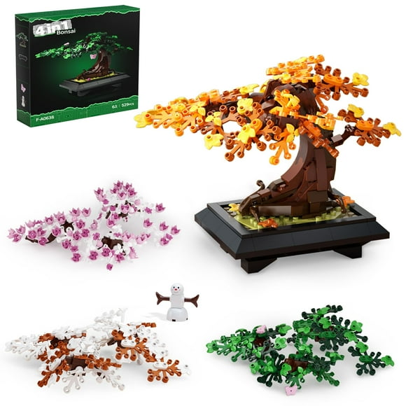 Juego de bloques de construcción Taojiyuan Bonsai Tree 4 en 1 529 piezas