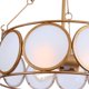 thumbnail image 5 of Candelabro KSANA de 3 luces con tambor dorado de 42 cm, 5 of 9