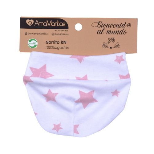 Amamantas - Gorrito Algodón Rn Palo Rosa