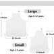 thumbnail image 3 of Juego de delantal y gorro de chef CRJHNS Kids ajustable de algodón blanco, 3 of 7