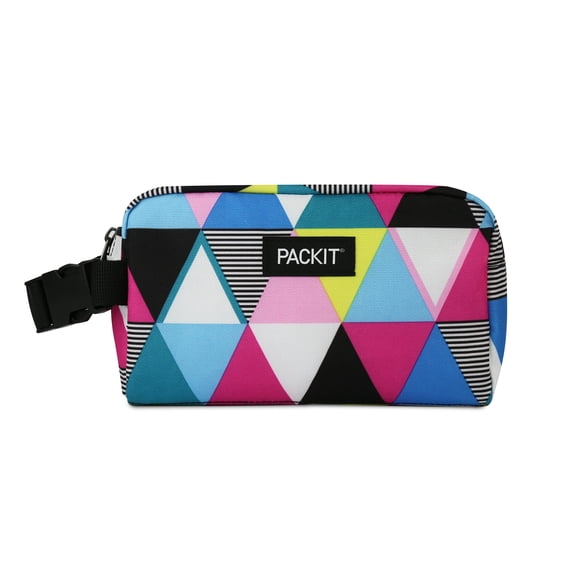 Caja de aperitivos PackIt con franjas triangulares congelables EcoFreeze Tech