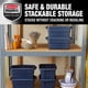 thumbnail image 5 of Bidones de almacenamiento Rubbermaid Roughneck, 11,3 L, paquete de 6 unidades, color índigo, 5 of 6