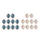 thumbnail image 1 of Adornos Para álbumes De Recortes Con Botones Y Parte Posterior Plana De Diamantes De Imitación Azul Lago Beige, 1 of 2