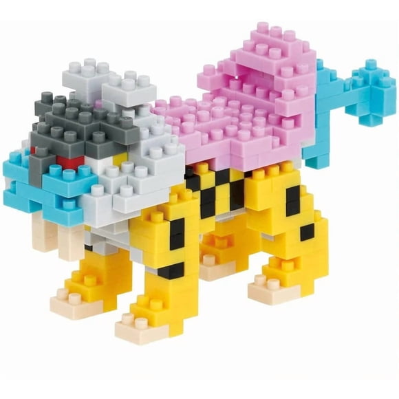 Kit de construcción nanobloque Pokémon Raikou con 250 piezas