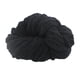 thumbnail image 3 of Hilo Grueso De Chenilla Lavable, Hilo Súper Voluminoso Para Tejer A Ganchillo, Negro, 3 of 5
