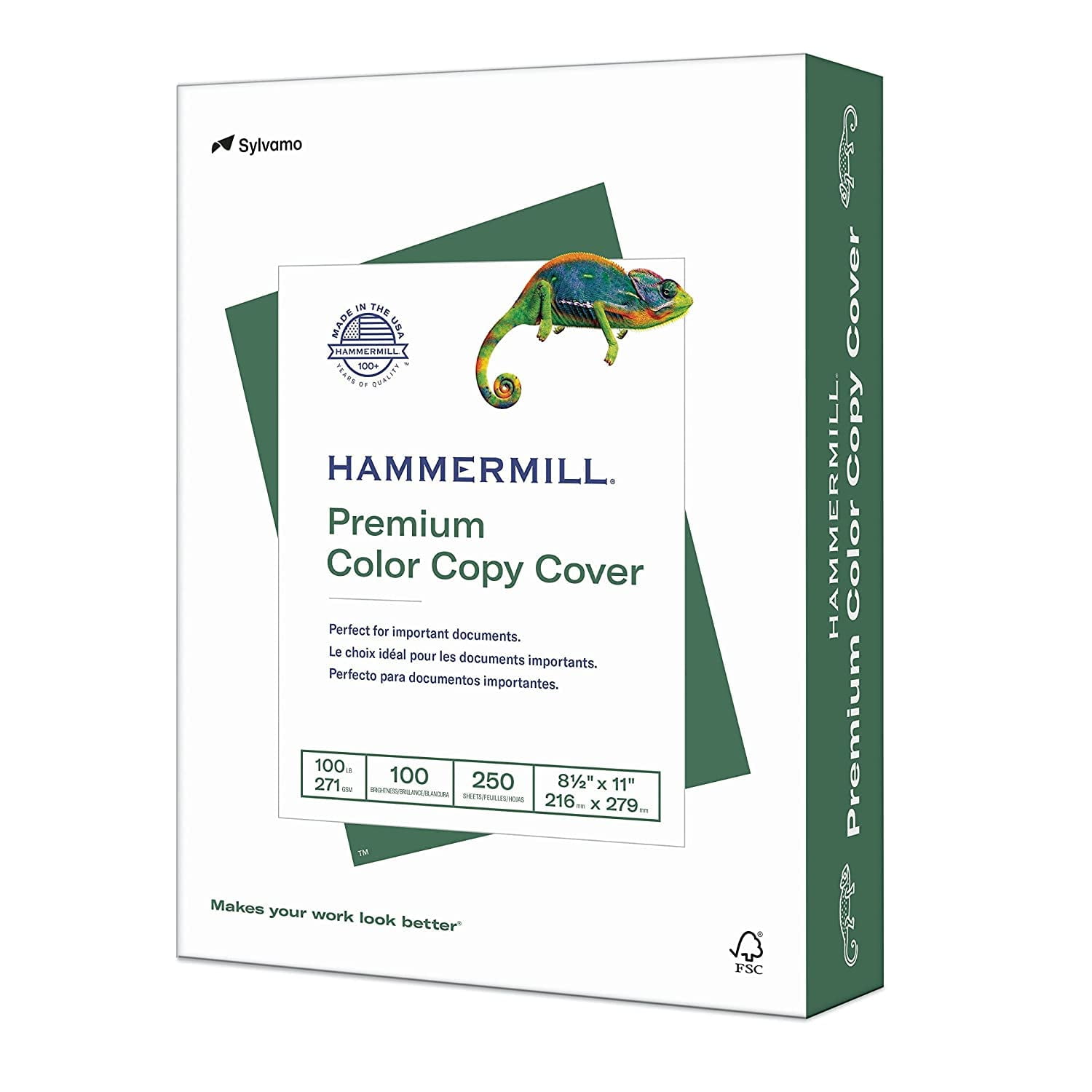 Hammermill - Cartulina Premium Color Copy 100 Libras 8 5 X 11 250 Unidades