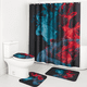 thumbnail image 1 of Set Juego De Baño Con Cortina Cubre Inodoro 4 Piezas, 1 of 5