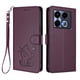 thumbnail image 1 of Infinix Note 40 Pro Plus 5G Funda Billetera de Gato, Morado Oscuro, 1 of 6