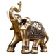 thumbnail image 5 of Estatua De Elefante Dorado Fengshui Escultura Estante De Escritorio Decoración Para El Hogar Estatuilla Pies Cerrados L, 5 of 5