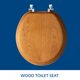 thumbnail image 3 of Asiento de inodoro Mayfair, chapa de roble natural, madera redonda, 3 of 7