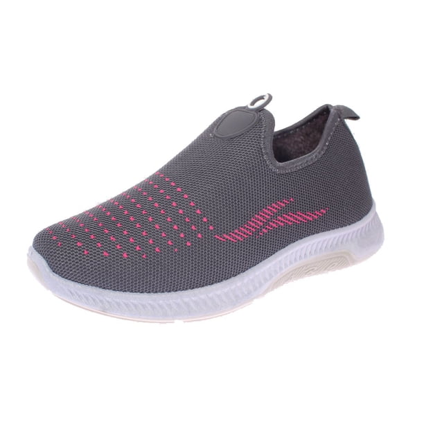 Zapatilla piel invernal Gris/rosa Vía Franca