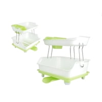 Genérico - Escurridor De Platos 2 Niveles Plástico