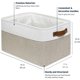 thumbnail image 2 of Canasta Organizadora OrganiHaus 15 x 11 x 9 in Pack de 3 Beige, 2 of 3