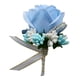 thumbnail image 4 of Estimulación Flor de rosa Broche Pin Ramillete de boda Pin Azul lago, 4 of 5