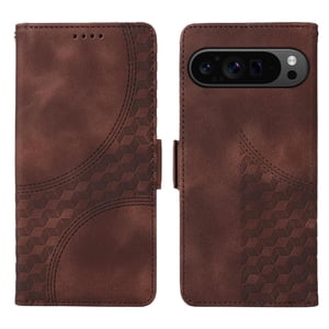 Carcasa Foxdock Google Pixel 9 Pro Xl De Cuero Pu, Diseño Acolchado Clásico, Protección Contra Caídas Y Rayones