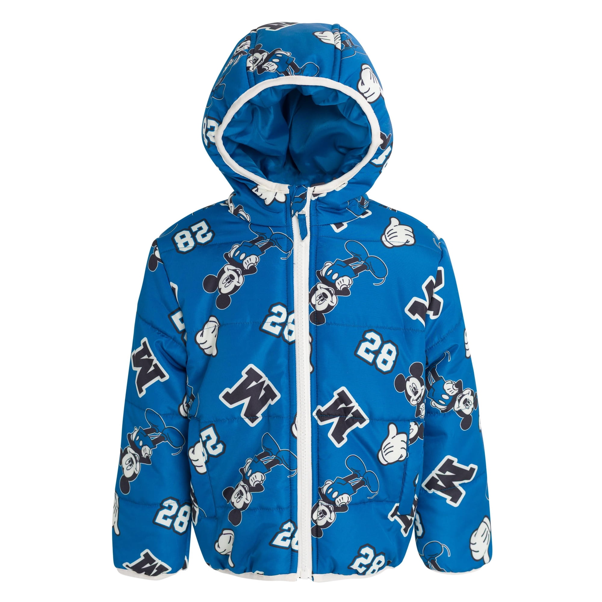 Disney - Abrigo De Invierno Chaqueta Acolchada Mickey Mouse Boy 4t Azul