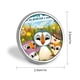 thumbnail image 2 of Puffin Rock-Theme Round Button Badge: Premium Metal Construction, Ideal for High-End Events 2.8 cm, 2 of 6