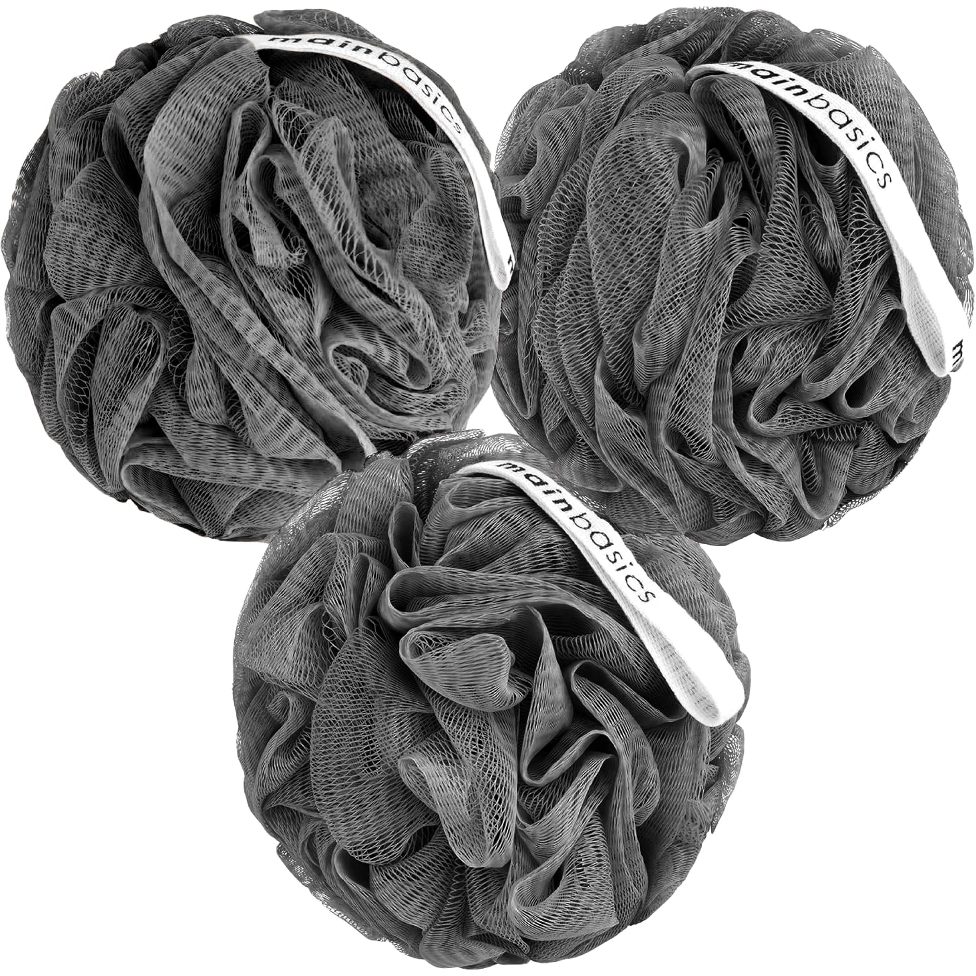 Mainbasics - Esponja De Baño Y Ducha Tipo Lufa, Esponja Corporal, Set De 3