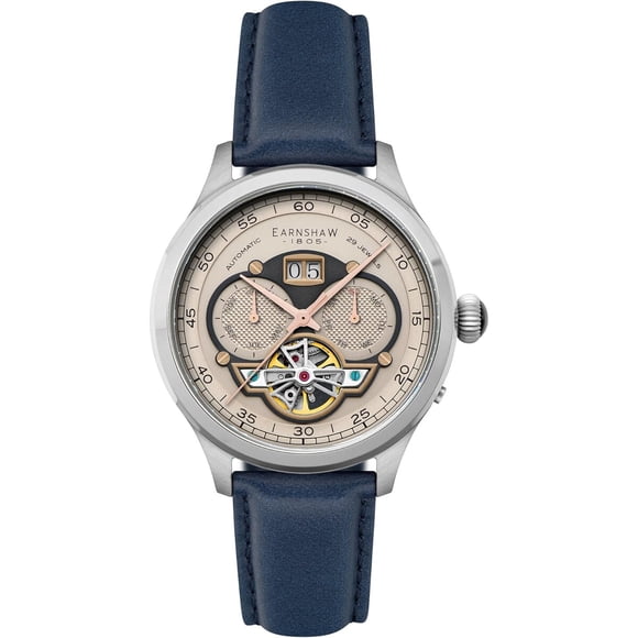 Reloj Baron Automático 43mm Hombre Correa Cuero