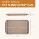 thumbnail image 3 of Bandeja plana Farberware 25 × 38 cm antiadherente color mocha, 3 of 9