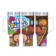 thumbnail image 1 of Paula y Amigos Vaso aislado de acero inoxidable con asa, diseño temático, regalo para familia, amigos y fans; incluye pajita y encaja en el portavasos estándar, 40 oz, 1 of 6