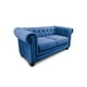 thumbnail image 2 of Sofa Florencia 2C Tela Velvet Azul Petroleo, 2 of 4