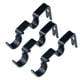 thumbnail image 3 of Juego De 3 Soportes De Pared Para Barra De Cortina De Metal Ajustable, Color Negro, 3 of 3